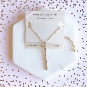 PRESTON & YORK CZ necklace